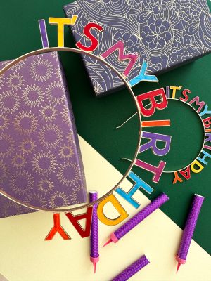 Ободок С Днем Рождения It's my birthday яркий разноцветный 1 шт, 17 см — изображение 5