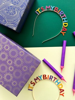 Ободок С Днем Рождения It's my birthday яркий разноцветный 1 шт, 17 см — изображение 6