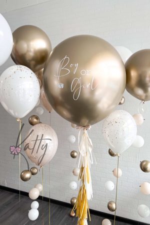 шар сюрприз на baby shower Boy or Girl