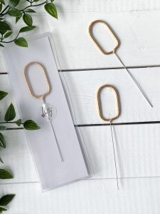 Бенгальская свеча для торта цифра 0 золото 16 см